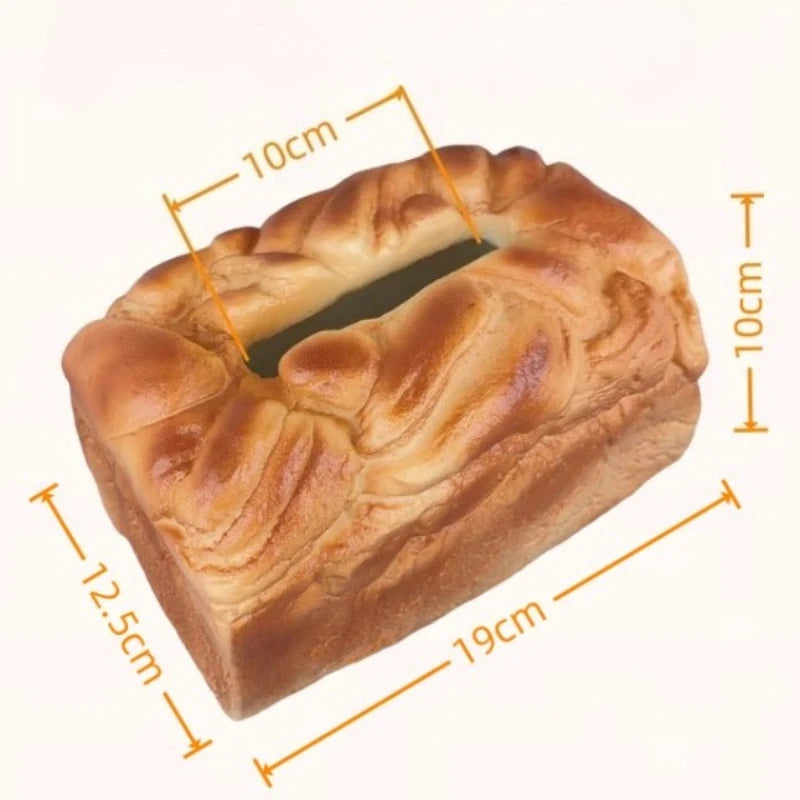 Bread Shaped Tissue Box Holder – Novelty Home & Car Decor Novelty Tissue Holder Axl Bread Tissue Box