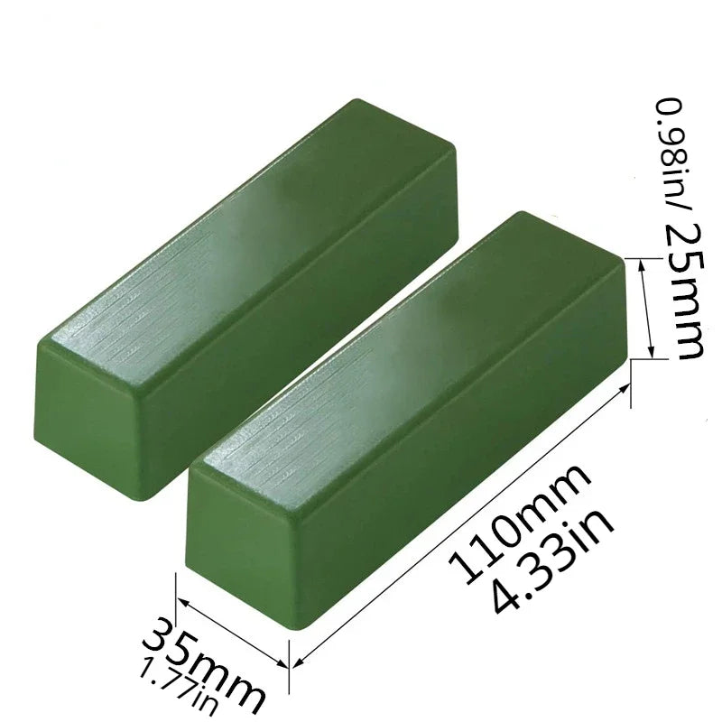 Green Polishing Wax – Metal Buffing Compound for Mirror Finish Polishing Compound Axl Green