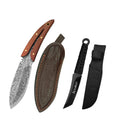 InLeung Stainless Steel Boning Knife – Sharp Wood Handle Chef Knife Boning Knife Axl Knife with Cover CD