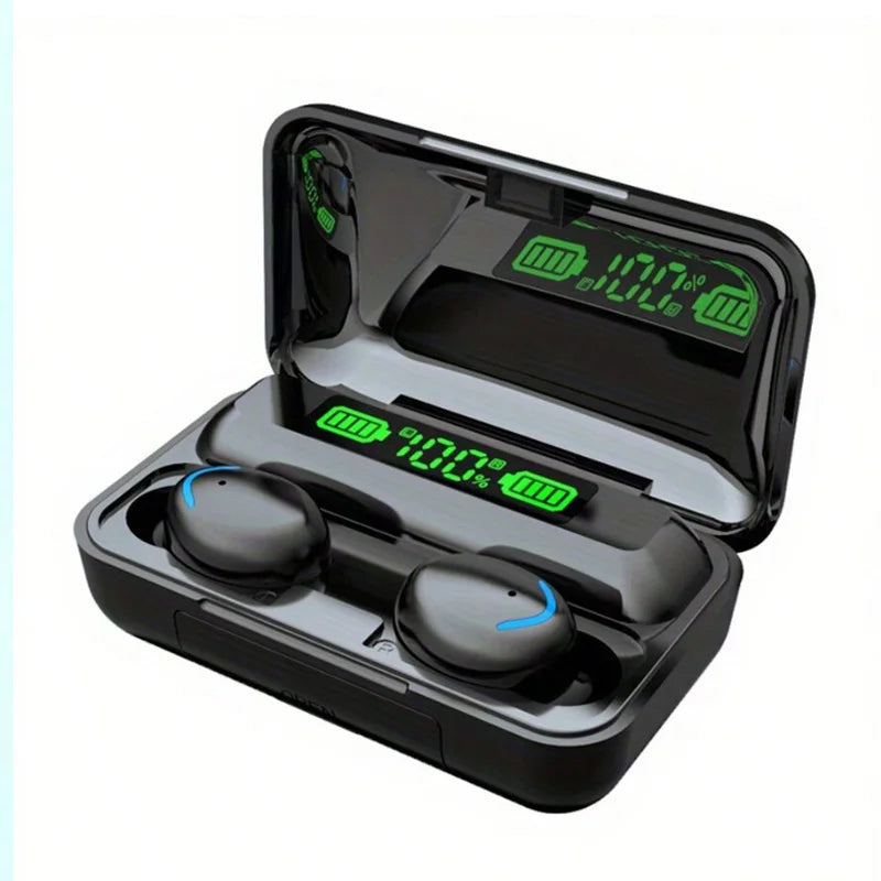 F9 Wireless Bluetooth Earbuds with Charging Case & Mic Wireless Earbuds Axl black
