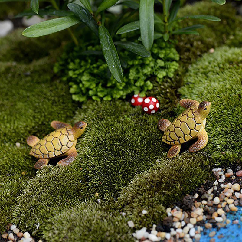 Mini Sea Turtle Resin Ornament – Aquarium & Home Decor Resin Figurine Axl