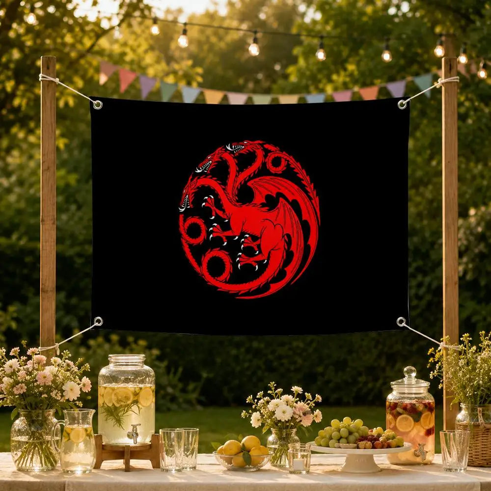House of the Dragon Wall Flag Banner – Indoor & Outdoor Decor Wall Flag Banner Axl
