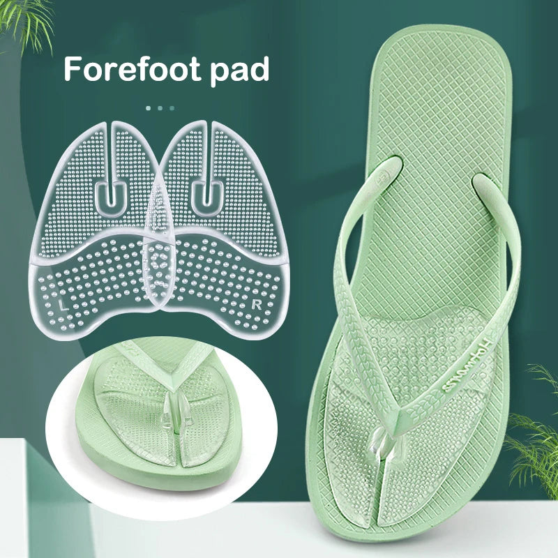 Gel Forefoot Insoles – Flip Flop Toe Cushion Pads (1 Pair) Gel Forefoot Insoles Axl