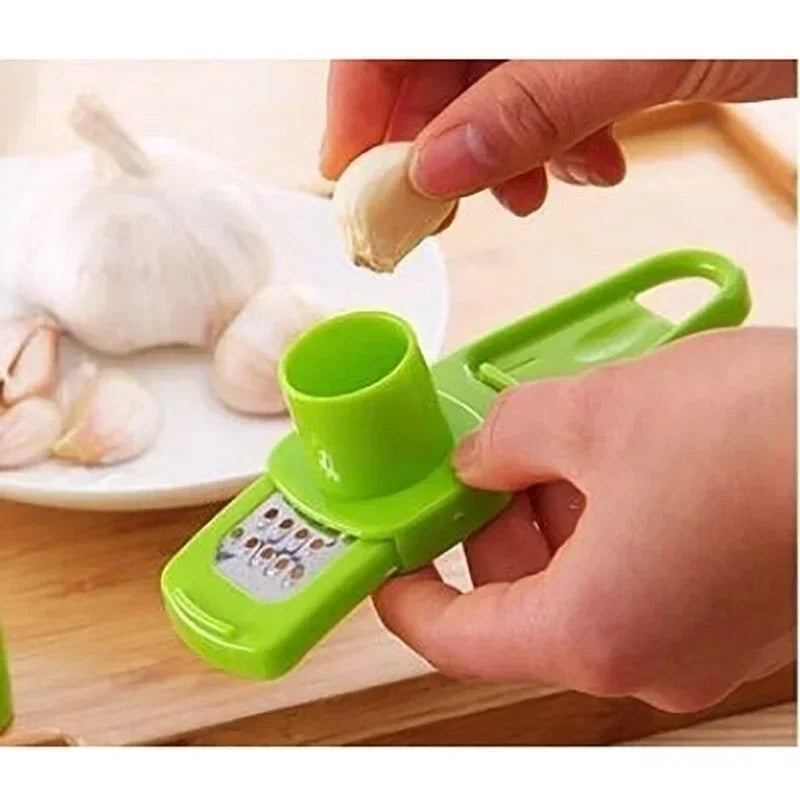 Multifunctional Garlic Peeler & Ginger Slicer Kitchen Tool Garlic & Ginger Tool Axl Green
