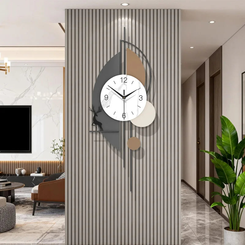 Modern Silent Wall Clock – Bamboo Wood Luxury Home Decor Silent Wall Clock Axl