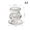 Nordic Glass Candle Holder – Wedding & Home Décor Candlestick Glass Candle Holder Axl A3