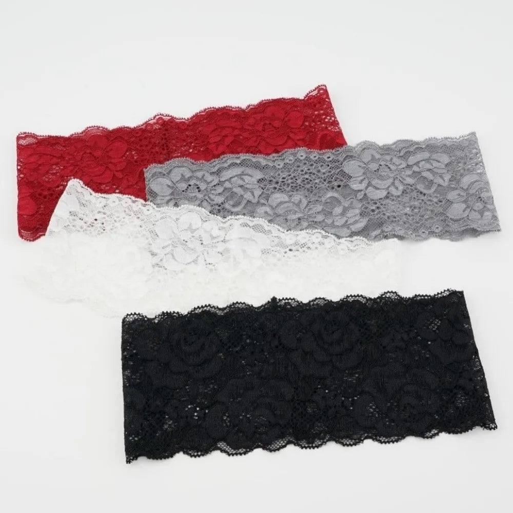 Korean Lace Wide Headband – Breathable Mesh Hair Wrap for Women Lace Hair Headband Axl