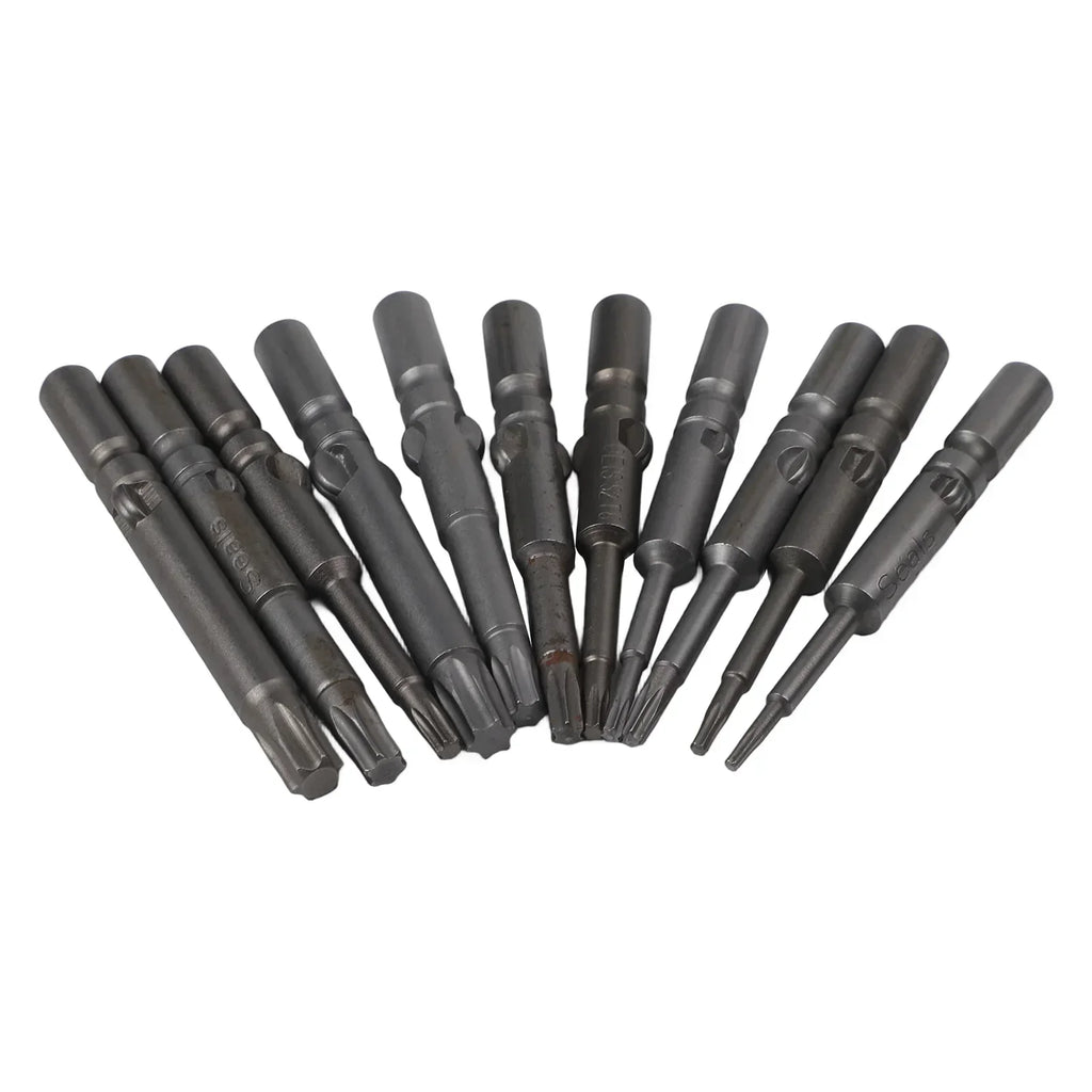 Torx Screwdriver Bit Set T5–T30 | 6mm Round Shank 6 & 11 Pc Screwdriver Bit Set Axl