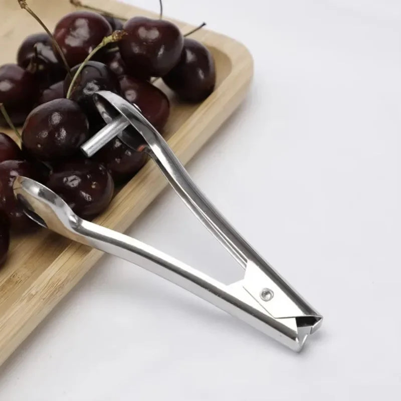 Cherry & Olive Pitter Tool – Stainless Steel Pit Remover Fruit Pitter Tool Axl