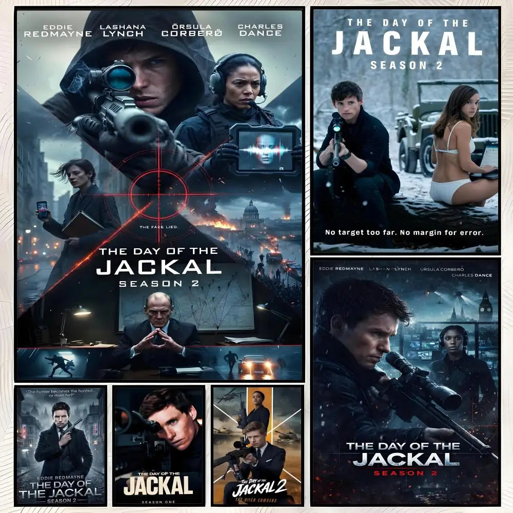 Day of the Jackal TV Poster – Self-Stick HD Waterproof Wall Art Wall Art Poster Axl