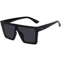 Vintage Oversized Square Sunglasses – Unisex UV400 Eyewear Fashion Sunglasses Axl black black