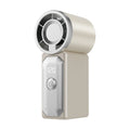 LED Display Portable Mini Handheld Fan – USB Rechargeable Handheld Mini Fan Axl White
