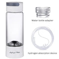 380ml Hydrogen Water Generator Bottle SPE/PEM Glass | BALASHOV Hydrogen Water Generator Axl WHITE