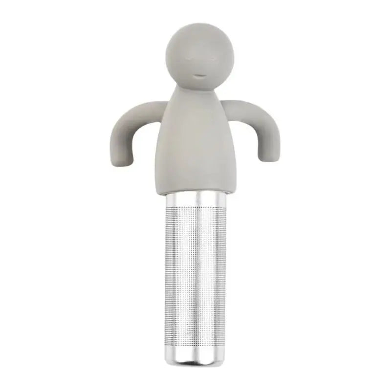 Human-Shaped Stainless Steel Tea Infuser | Reusable Loose Leaf Tea Infuser Axl Gray one size