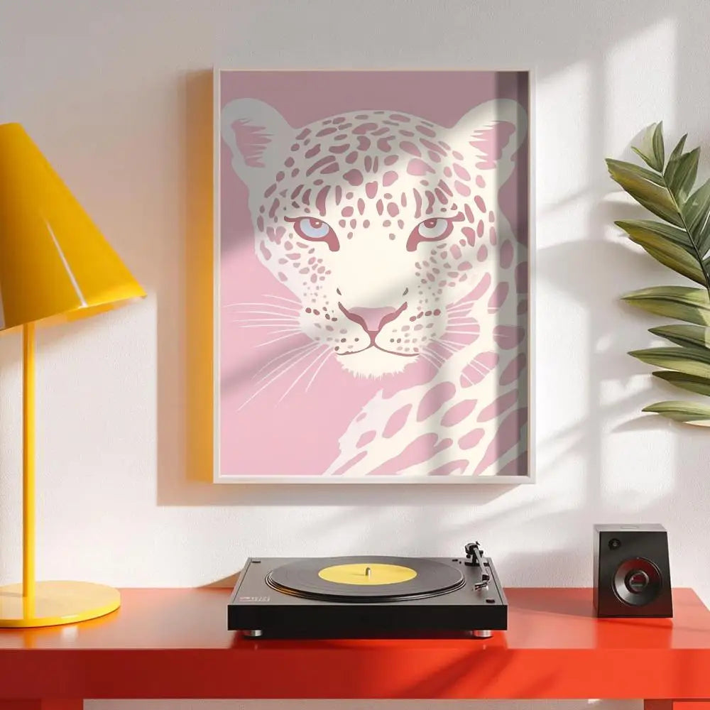 Pink Pattern Minimalist Wall Art Poster Sticker | Home Decor Wall Art Sticker Axl