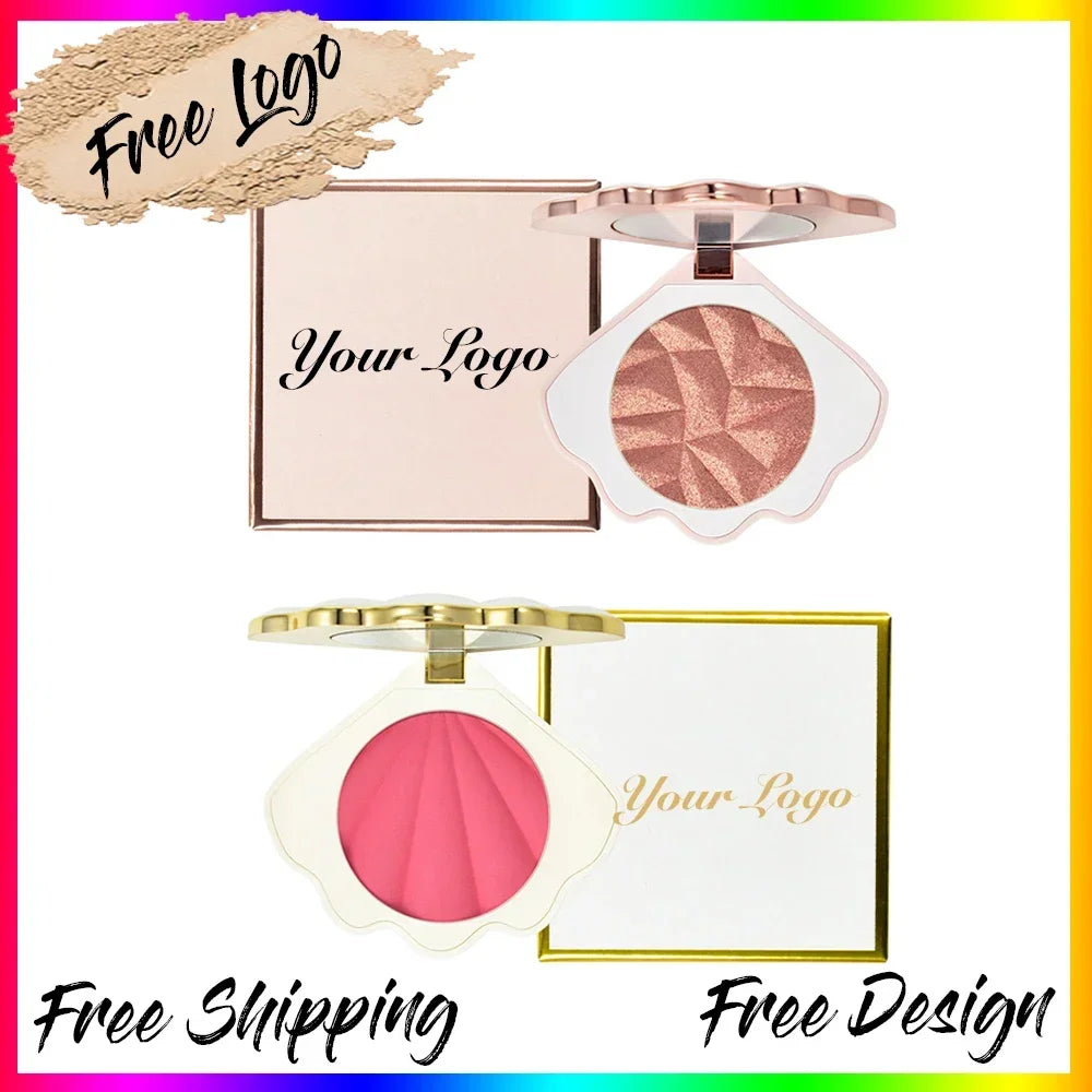 Shell Shape Blush Highlighter & Bronzer Powder – 8g Full Size Blush Highlighter Powder Axl