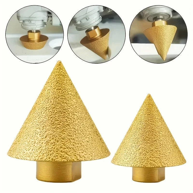 Conical Diamond Drill Bit – Carving & Polishing Wheel for Tile Conical Milling Cutter Axl