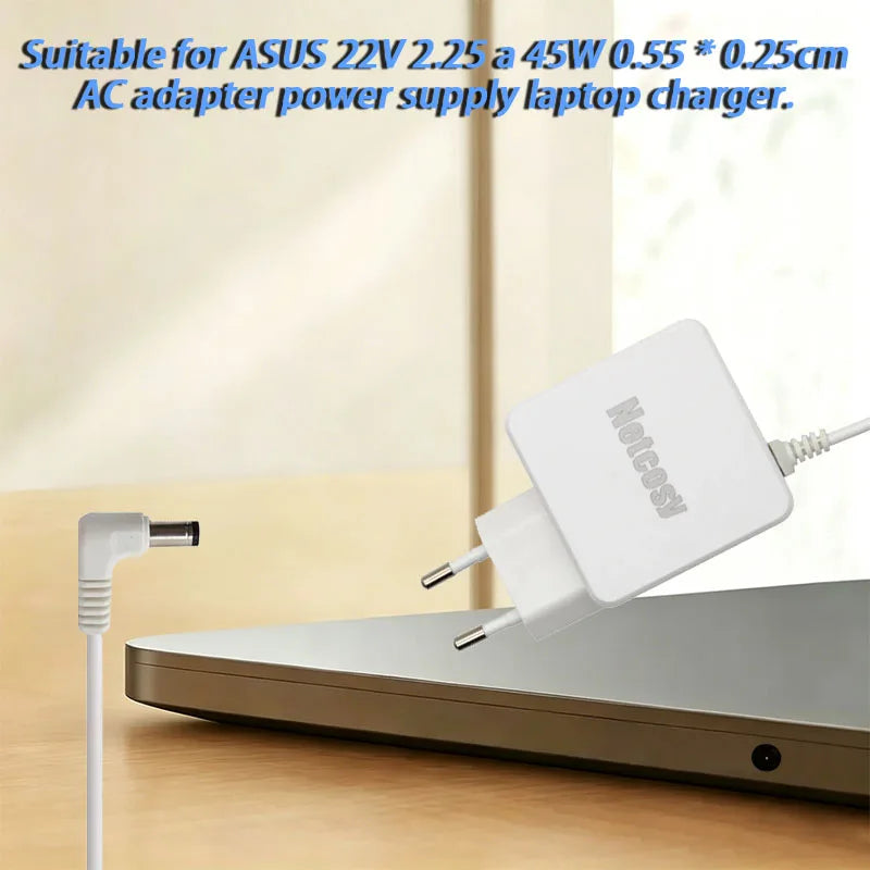 45W Asus Laptop Charger AC Adapter 22V 2.25A – X555L F555U Laptop Power Adapter Axl