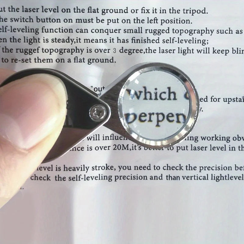 10x 20x 30x Pocket Folding Loupe Magnifier for Jewelry & Gems Pocket Loupe Magnifier Axl