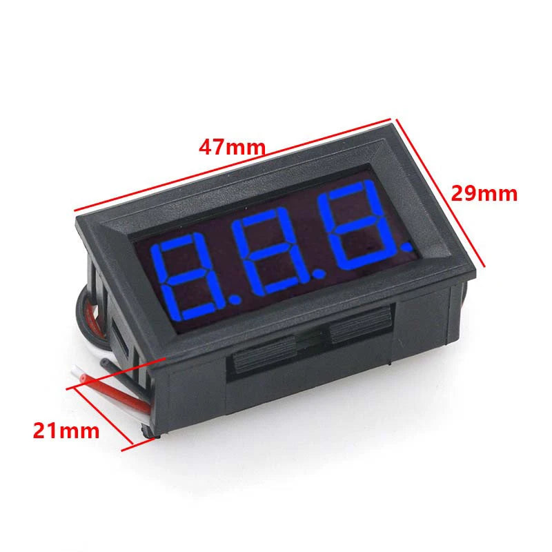 DC 100V Digital Voltmeter Ammeter – LED Volt Meter Gauge Digital Voltmeter Gauge Axl blue