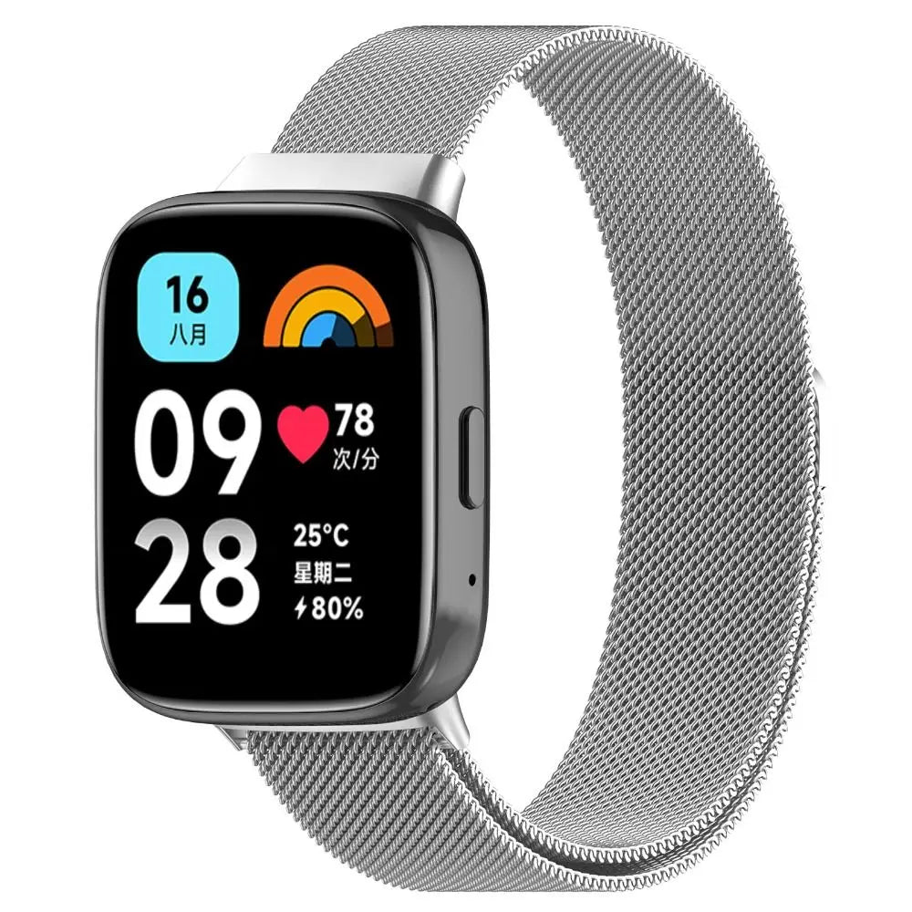 Milanese Stainless Steel Watch Band for Redmi Watch 3 Active Watch Band Axl