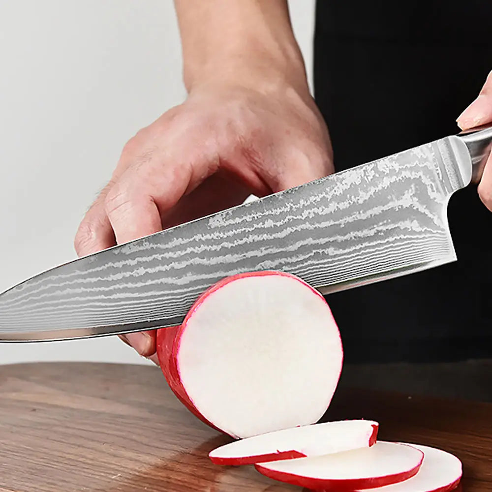 VG10 Damascus Steel 8" Japanese Chef Knife with Gift Box Damascus Chef Knife Axl
