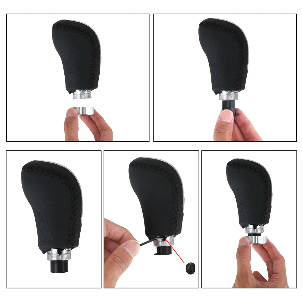 Universal 5/6 Speed PU Leather Gear Shift Knob – Manual Shifter Gear Shift Knob Axl