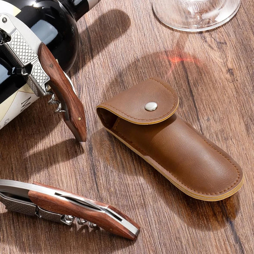 Leather Wine Opener Case & Belt Holster – 2/4 Pack | Leeseph Wine Opener Holster Axl