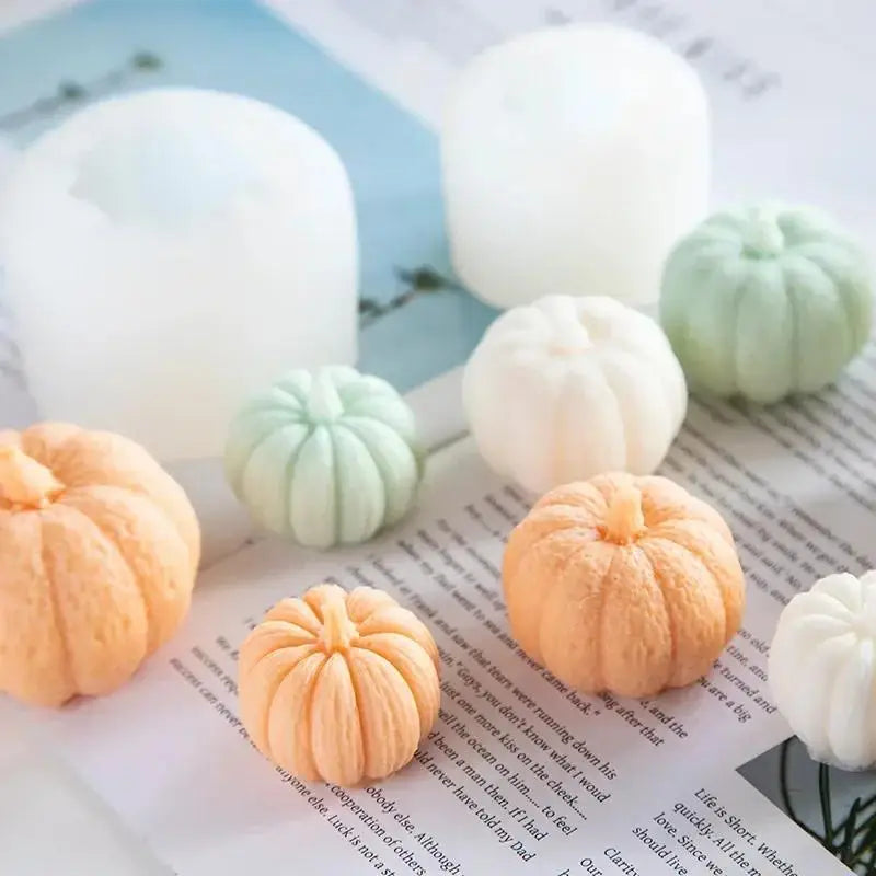 Pumpkin Silicone Mold – DIY Candle, Soap & Baking Mold Silicone Craft Mold Axl