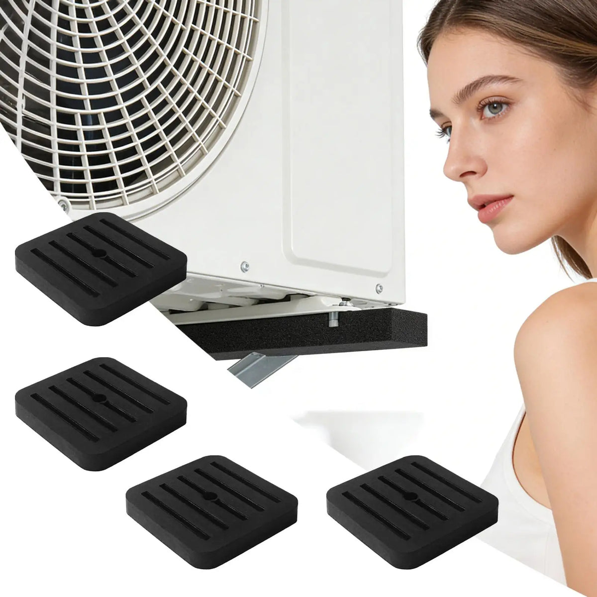 Rubber Vibration Isolation Pads – 4 Pc Anti-Vibration Feet Anti-Vibration Pads Axl