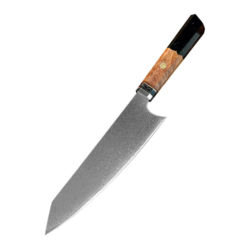 InLeung 67-Layer Damascus VG10 Japanese Chef Knife – 20.5cm Damascus Chef Knife Axl Cleaver Knife