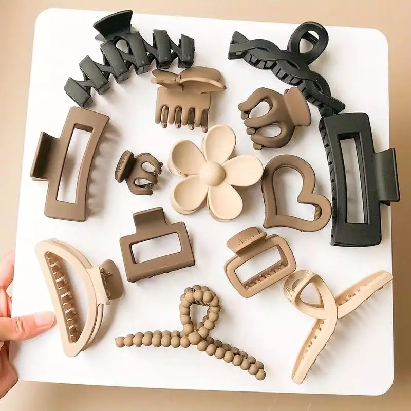 Set of 10 Hair Claw Clips – Daily, Party & Beach Styles Hair Claw Clips Axl