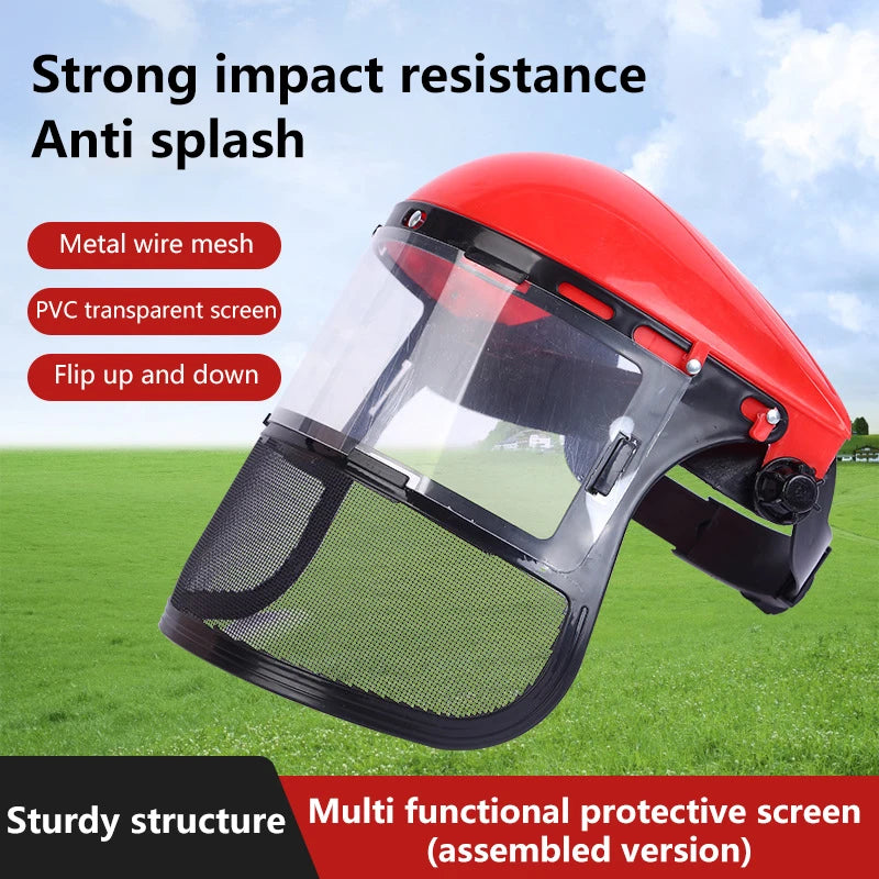 Head-Mounted PVC Face Shield – Safety Mask for Cutting & Garden Protective Face Shield Axl