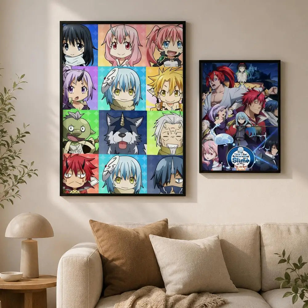 TenSura Anime Waterproof PVC Wall Poster – Peel & Stick HD Art Anime Wall Poster Axl