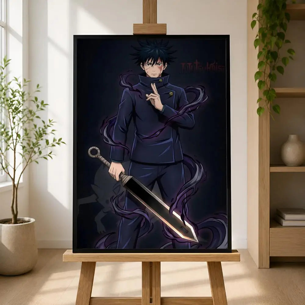 Megumi Fushiguro Waterproof Self-Adhesive Wall Poster | HD Art Anime Wall Poster Axl