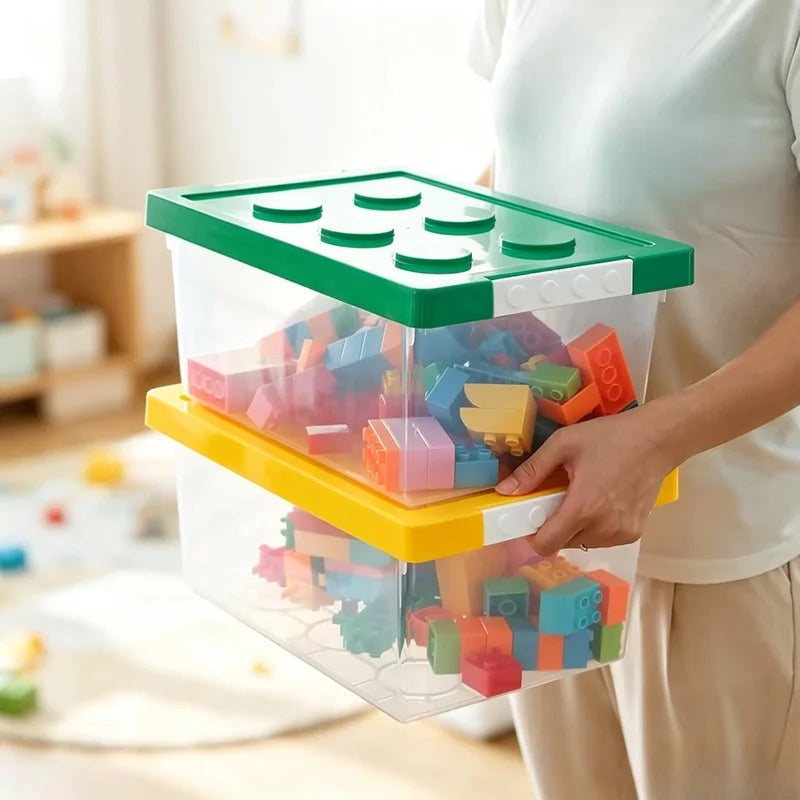 Plastic Kids Storage Box – Toy & Building Block Organizer Plastic Storage Box Axl