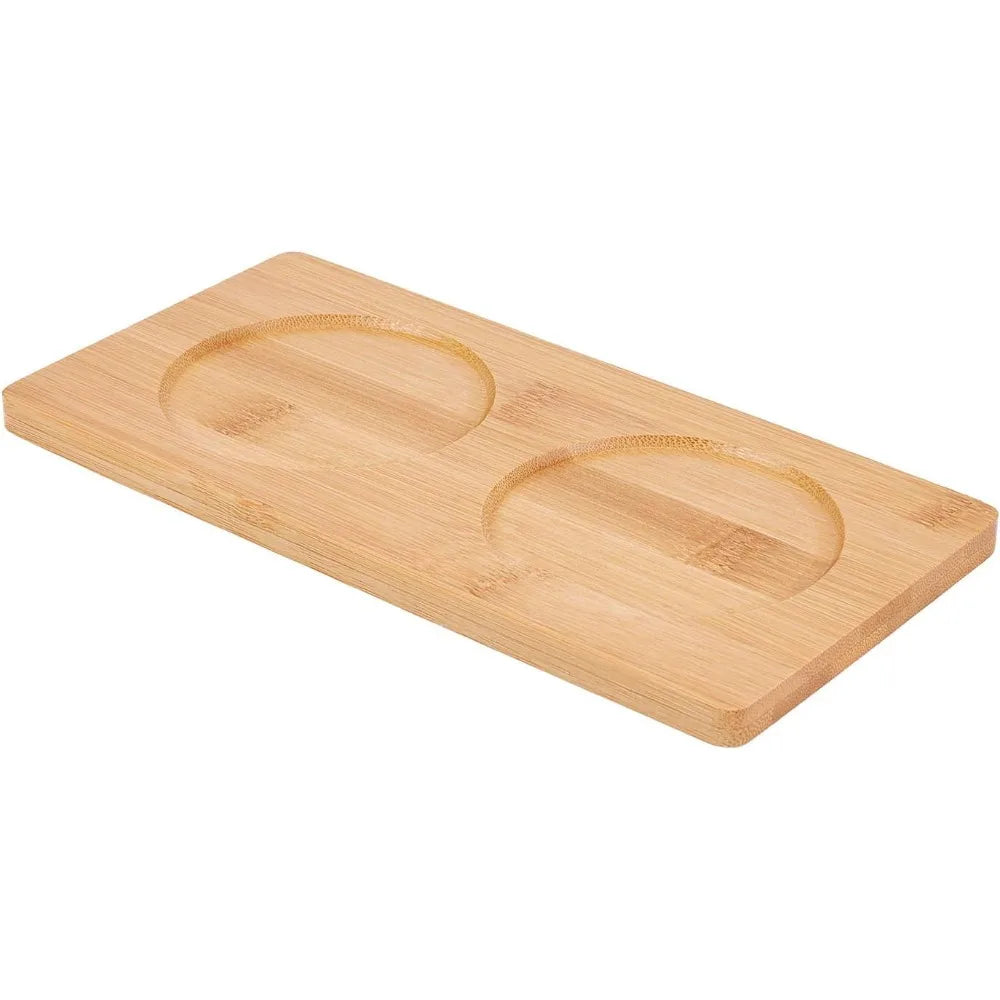 Bamboo Salt & Pepper Mill Tray | Condiment Serving Tray Bamboo Serving Tray Axl