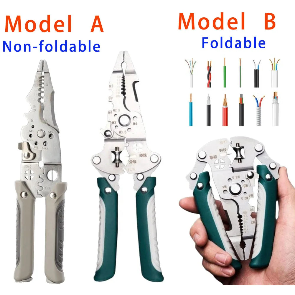 KITPIPI Wire Stripping Pliers – Multifunctional Electrician Tool Wire Stripping Pliers Axl