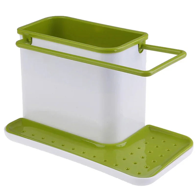 Kitchen Sink Shelf Organizer – Drip Rack & Storage Holder Kitchen Sink Organizer Axl Green
