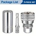 3-Piece Adjustable Magic Socket Wrench Set – 7–19mm Universal Socket Wrench Set Axl sliver-3pcs