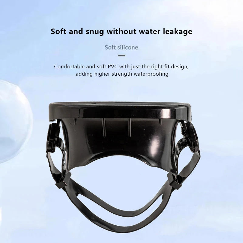 Oval Freediving Mask – Panoramic Tempered Glass Snorkel Goggles Freediving Snorkel Mask Axl