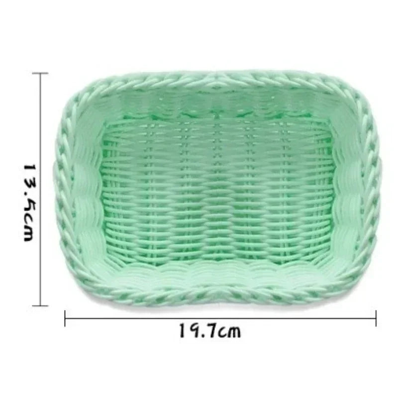 Handwoven Storage Basket – Kitchen, Cosmetics & Home Organizer Woven Storage Basket Axl
