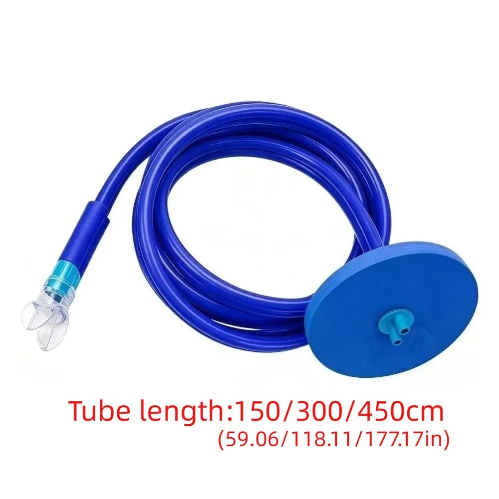 Double Tube Silicone Diving Snorkel Breathing Tube 1.5–4.5m Diving Snorkel Tube Axl