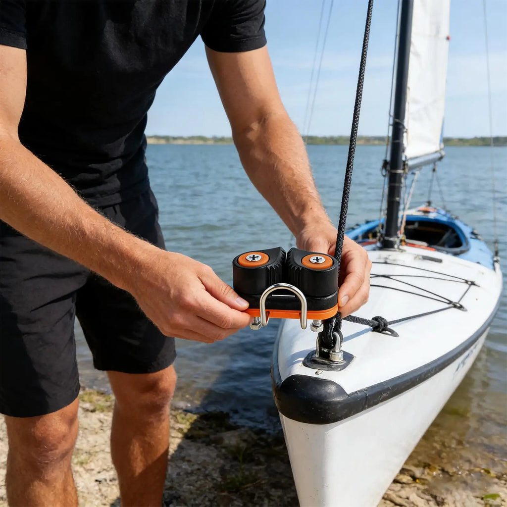Cam Cleat Rope Clamp – Quick Release Kayak Cable Fastener Rope Cam Cleat Axl