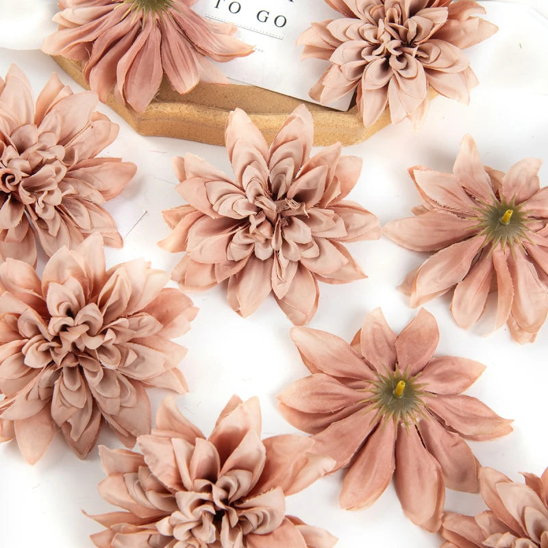 Silk Artificial Rose Flower Heads 5/10 Pcs – Wedding & Home Decor Artificial Flower Heads Axl color 9 5 pcs