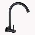 Black Rotating Wall-Mounted Single Cold Water Tap | Kitchen & Bath Kitchen Faucet Axl C