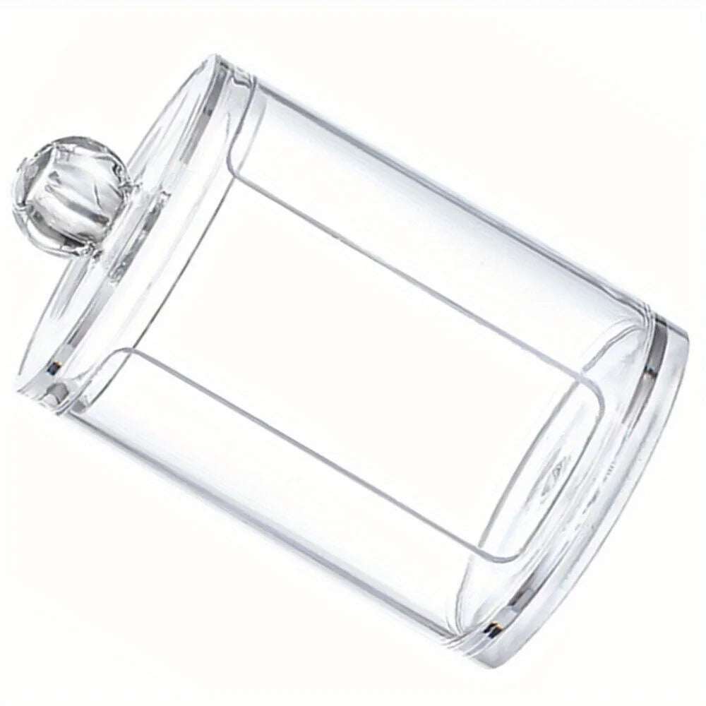 Acrylic Qtip Dispenser & Cosmetic Pads Storage Organizer Bathroom Storage Organizer Axl 1pc