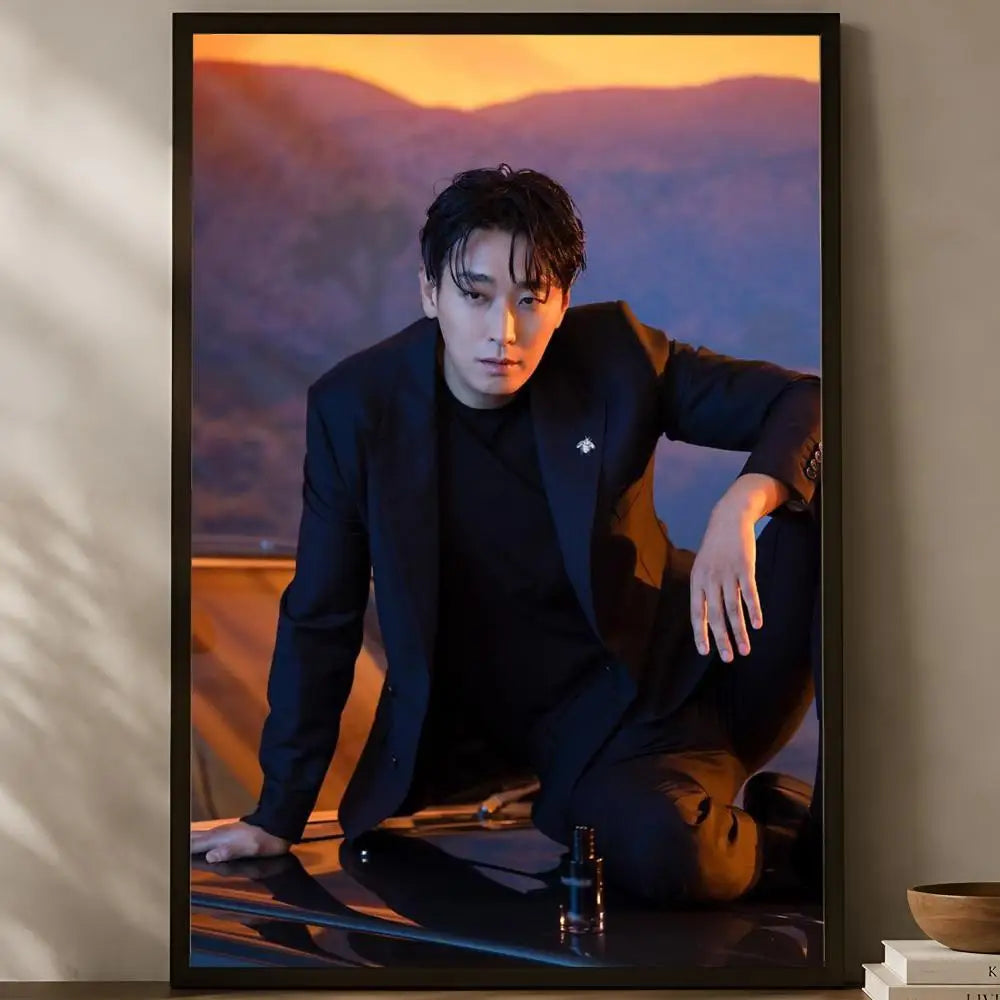 Ji Chang-wook HD PVC Self-Stick Wall Poster | K-Drama Decor Wall Art Poster Axl White01 15X20cmNoframe