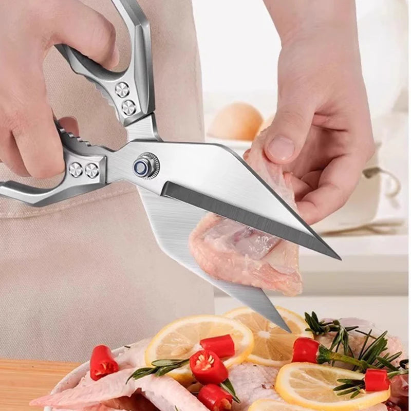 Stainless Steel Kitchen Shears – Heavy-Duty Meat & Poultry Scissors Kitchen Shears Axl