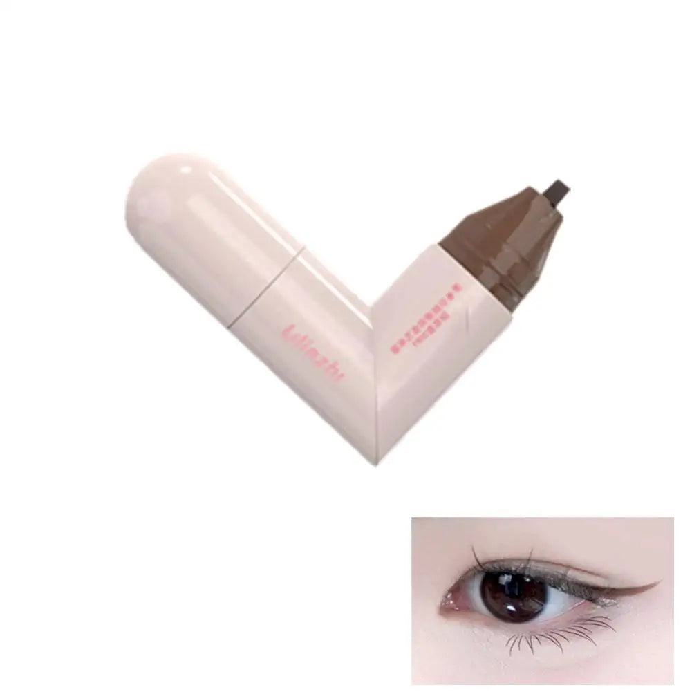 Rotating Stamp Eyeliner Pen – Dual-Tip Waterproof Wing Liner Stamp Eyeliner Pen Axl 02 Brown